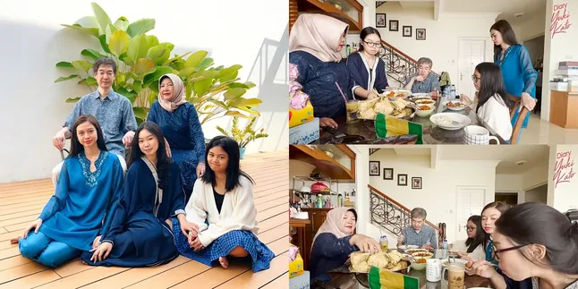 7 Potret Kesederhanaan Keluarga Yuki Kato, Penuh Kehangatan - sang Ayah yang Orang Jepang Ikut Makan Nasi Bungkus