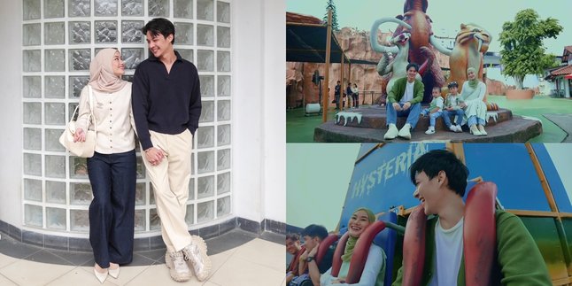7 Photos of the Fun of Dinda Hauw and Rey Mbayang's Vacation in Ancol: Sweet Talks on the Extreme Ride!