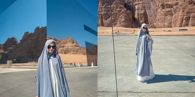 7 Portraits of Kimberly Ryder in Al Ula Look Elegant, Her Hijab Style Captivates Netizens