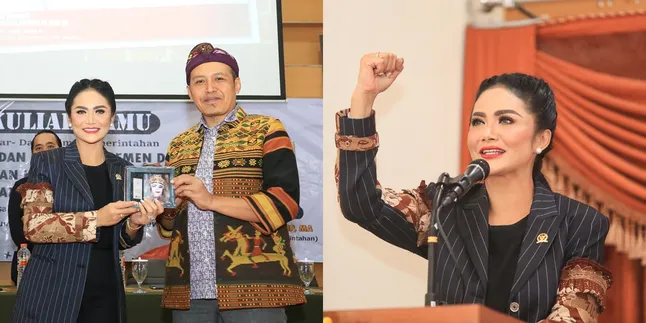 7 Potret Krisdayanti Jadi Dosen Tamu, Banjir Pujian - Disambut Hangat Para Mahasiswa