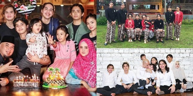 7 Complete Portraits of Ahmad Dhani and Mulan Jameela with Their 7 Children, No Favoritism - Full of Happiness