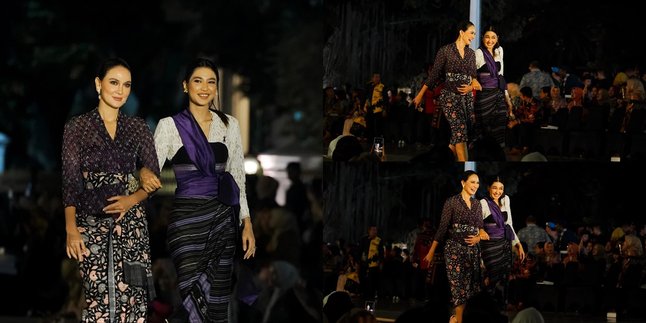 7 Portraits of Luna Maya and Mikha Tambayong Catwalking Together at the Batik Palace, Like Siblings - Having the Same Charm