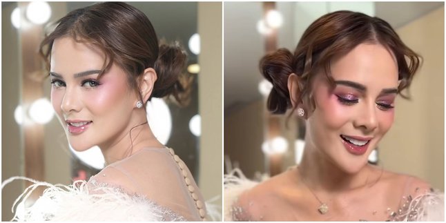 7 Stunning Portraits of Astrid Tiar at the Trending Awards, Charming Blink-Blink Dress and Elegant Makeup