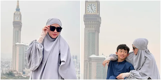 7 Potret Miro Materazzi, Anak Okie Agustina dan Gunawan Dwi Cahyo, Jalani Umrah Bersama Sang Ibu