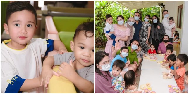 7 Portraits of Sweet Moments of Rafathar and Rayyanza at a Bali Orphanage, Check Out the Warm Reactions of the Foundation's Residents