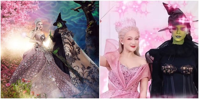 7 Portraits of Nanda Arsyinta and Jharna Bhagwani Bringing Glinda and Elphaba to Life with a Touch of Nusantara