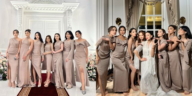 7 Portraits of Natasha Wilona and Indah Permatasari as Bridesmaids for Susan Sameh, Looking Very Beautiful