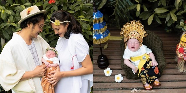 7 Portraits of Newborn Photoshoot Baby Djiwa, Nadine Chandrawinata's Child, Featuring Local Wisdom Concept - Looks So Western!