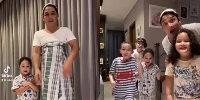 Nggak Jaim Beginilah Potret Pasha Ungu Saat Momong Anak, Sarungan TikTokan Bareng