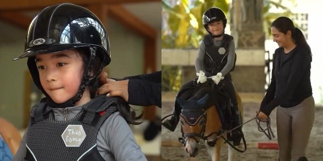7 Potret Raqeema Nabila Syakieb's Daughter When Horse Riding, Her Actions and Charm Are No Less Than Her Mother