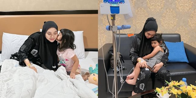 7 Photos of Ria Ricis Being Treated in the Hospital, Moana Stays by Her Side - She Says Being a Mother Must Look Strong and Healthy Even When Sick