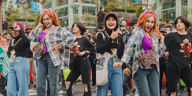 7 Potret Rina Nose di Citayam Fashion Week, Super Totalitas dan Melokal