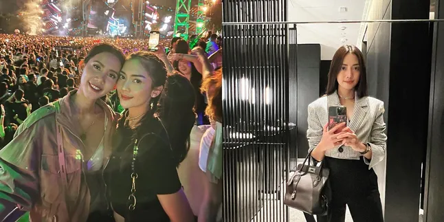 7 Potret Ririn Dwi Ariyanti Nonton DWP 2022, Manglingi dengan Rambut Dikepang - Bikin Netizen Terheran: Ini Ibu 3 Anak?