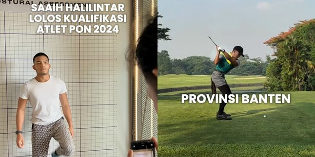 7 Portraits of Saaih Halilintar Qualifying for PON 2024, Becomes a Golf Athlete