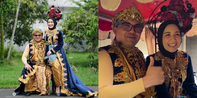 7 Photos of Sahrul Gunawan and Wife Participating in Carnival, Wearing Traditional Clothes - So Sweet Riding a Horse Carriage