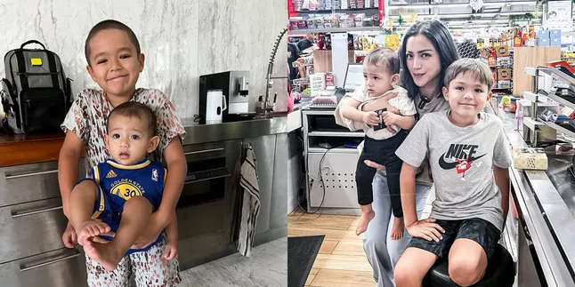 7 Potret Sayangnya El Barack Anak Jessica Iskandar ke Adik, Kini Keduanya Makin Mirip