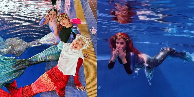7 Portraits of Tasya Farasya Joining Free Diving with Mermaid Costume, Netizens: Truly Ariel