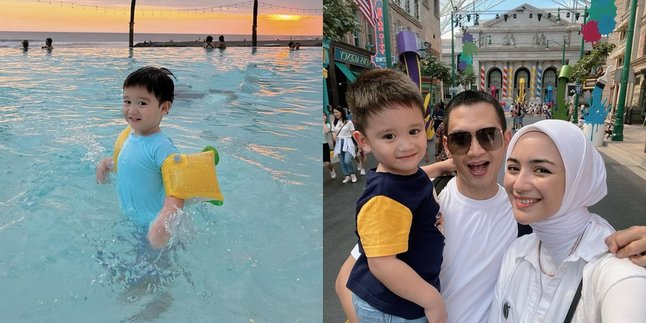 7 Latest Photos of Athar, the Son of Citra Kirana and Rezky Aditya, Good Looking Since Childhood Inherited from His Parents
