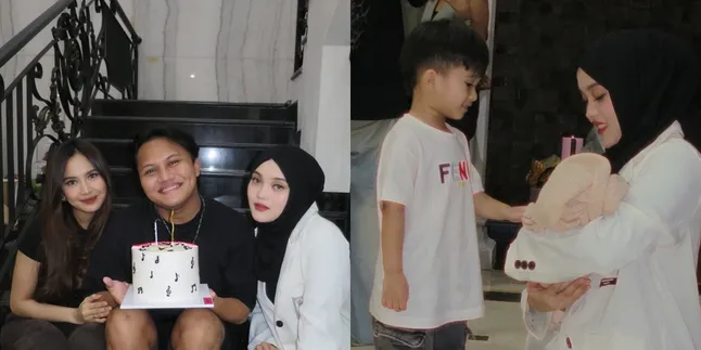 7 Potret Ultah Rizky Febian yang Sederhana, Foto di Bawah Tangga - Ada Adzam yang Bertemu dengan Keponakan