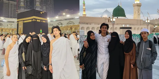 7 Potret Umi Pipik Umrah Sekeluarga, Abidzar Vibesnya Mirip Almarhum Ustaz Jefri Al Buchori