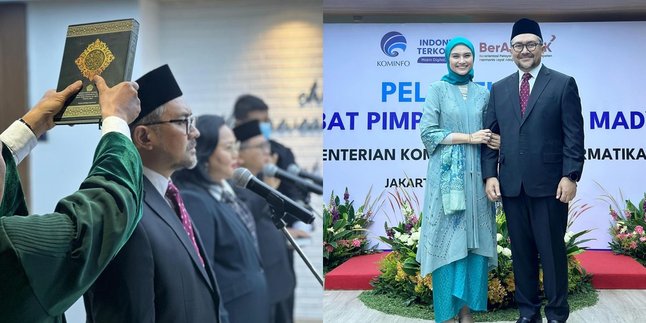 7 Photos of Zee Zee Shahab Accompanying Prabu Revolusi Who Was Appointed as Director General of IKP Kemenkominfo, Flooded with Congratulations