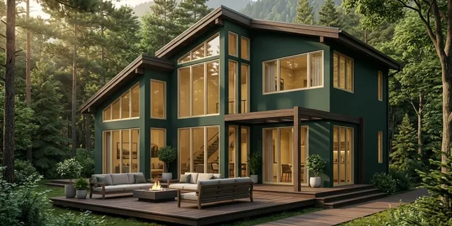 7 Paint Colors for Homes Surrounded by Many Trees, Makes the House Look Cool and Elegant