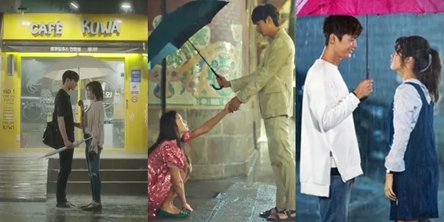 8 Adegan K-Drama Romantis di Bawah Payung, Bikin Hati Berdebar