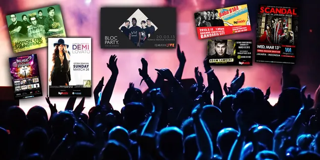 8 Konser Besar di Indonesia Bulan Maret 2013!
