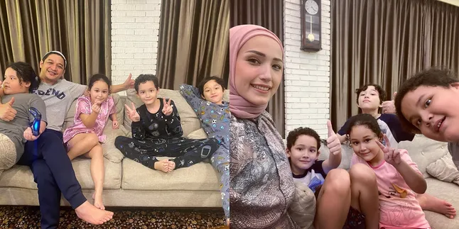 8 Potret 4 Anak Pasha Ungu dengan Adelia Wilhelmina yang Sudah Tumbuh Besar, Paras Good Looking Semua