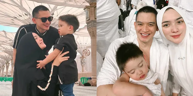 8 Potret Athar Anak Citra Kirana dan Rezky Aditya Ikut Umrah, Gemas Pakai Kain Ihram - Tertidur di Dekat Ka'bah