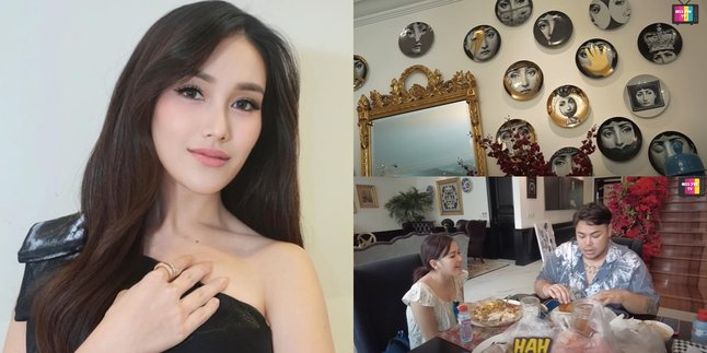 8 Photos of Ayu Ting Ting Visiting Ivan Gunawan's House, Distracted by the Wall Decorations - There Are Collections of Luxurious Plates