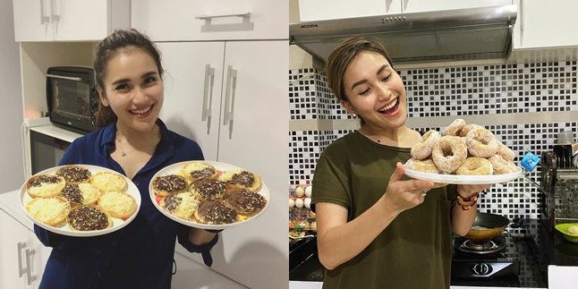 8 Potraits of Ayu Ting Ting Cooking in the Kitchen, Being a Homemaker