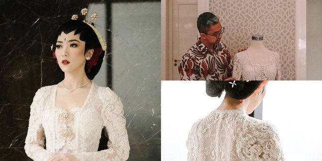 8 Details of Isyana Sarasvati's Wedding Kebaya, Luxurious with Embroidery Accents and Crystal Strings