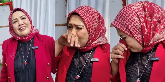 8 Photos of Elly Sugigi Crying Upon Learning About Fahmi Bo's Condition, Ready to Gather Support from Fellow Artists