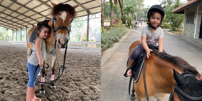 8 Adorable Photos of Raqeema, Nabila Syakieb's Daughter, at the Age of 2 - Already Introduced to Horseback Riding