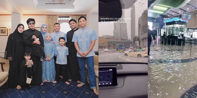 8 Portraits of Atta Halilintar and Anang Hermansyah's Family Vacation in Dubai, Experience Flooding at the Mall
