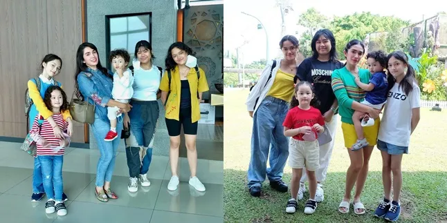 8 Potret Tangguh Ussy Sulistiawaty saat Ajak Anak Liburan - Rela Gendong si Bungsu ke Mana-mana Meski Pegal dan BB Turun