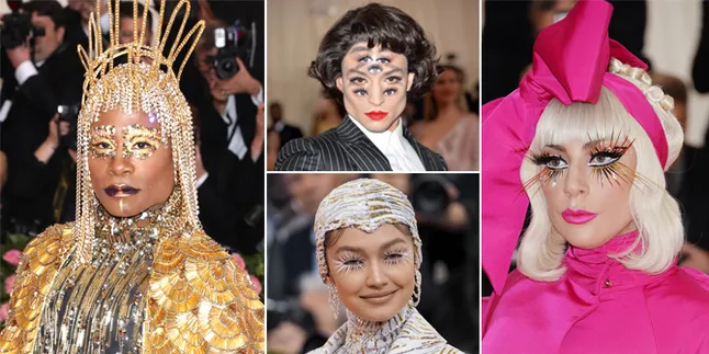 9 Artis dengan Makeup & Gaya Rambut Terunik di Met Gala 2019
