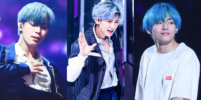 9 K-Pop Idol Ganteng Ini Begitu Kece dengan Rambut Biru, Bikin Hati Adem!