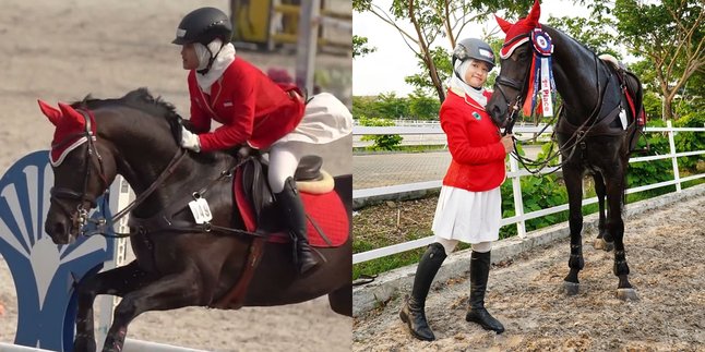 9 Actions of Aisha, Irfan Hakim's Daughter, When Horse Riding, Making Proud Often Winning
