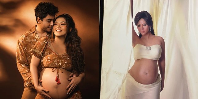 9 Portraits of Dangdut Singer's Maternity Shoot, All Glamorous but Still Elegant