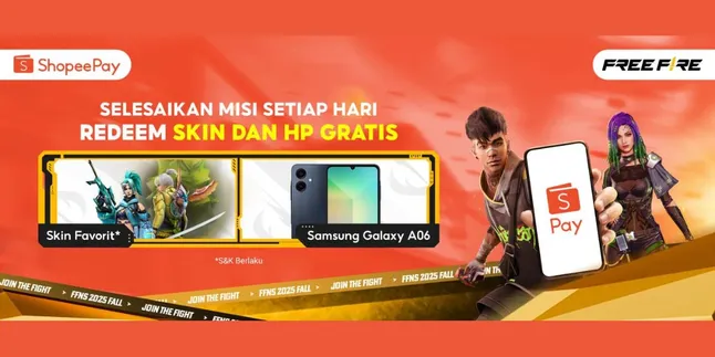 There's a FFNS 2025 Fall Program with ShopeePay, Get Booyah FF & Redeem Cool FF Skins!