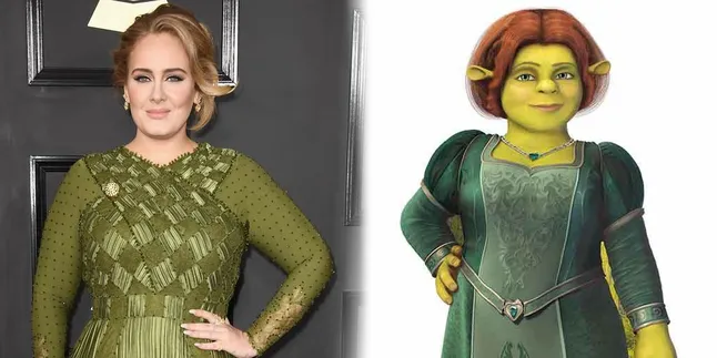 Adele Disamakan Dengan Fiona 'SHREK' Gara-Gara Dress Cantik Ini