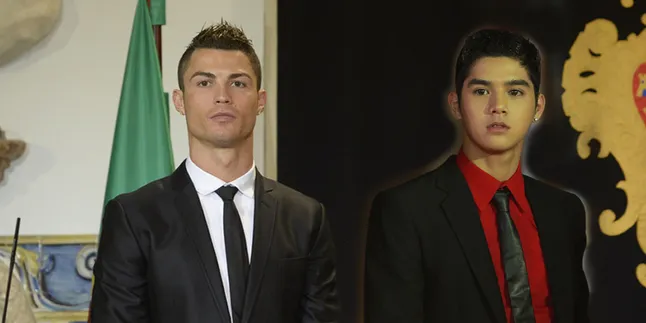 Adu Ganteng, Al Ghazali Pose 'Bareng' Cristiano Ronaldo