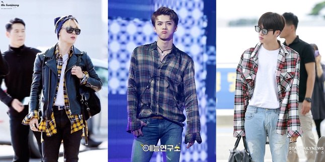 5 K-POP Male Idol's Styles When Wearing Flannel Shirts, Suitable for Hangout Inspiration