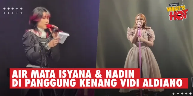 Tears of Isyana Sarasvati & Nadin Amizah When They Had to Perform on the Night Vidi Aldiano Passed Away