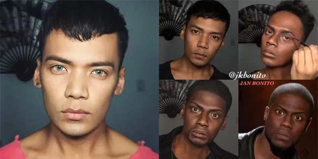 Ajaib! Dalam Sekejap, Pria Ini Ubah Wajahnya Jadi Artis Hollywood