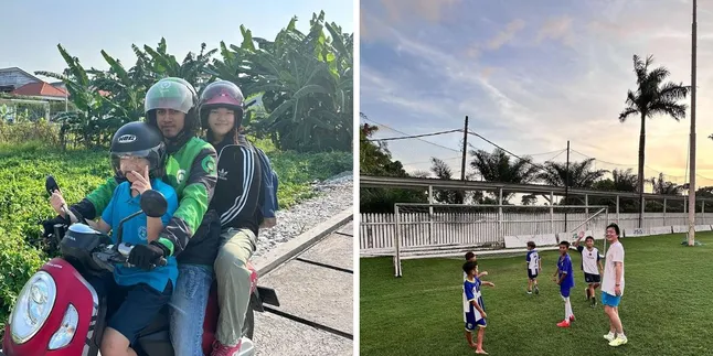 Aktor Korea Ikut-ikutan ala Warlok di Bali, Antar Anak Bonceng Tiga hingga Main Bola