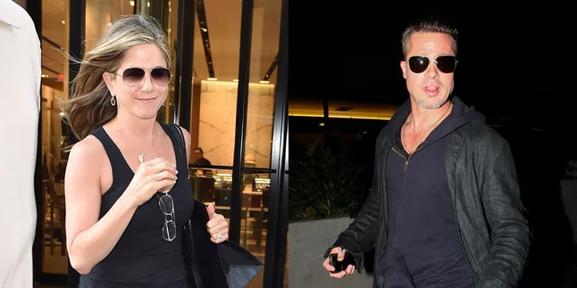 Akur Sama Mantan, Brad Pitt Hadiri Ultah Ke-50 Jennifer Aniston