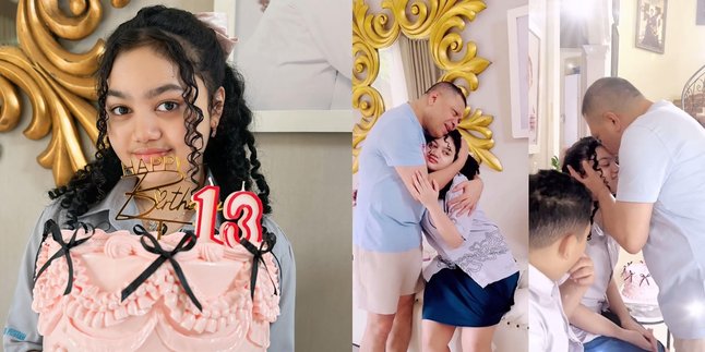 Amora Lemos, Daughter of Krisdayanti, Celebrates Birthday; Raul Lemos Gives a Hug and a Loving Kiss on the Forehead